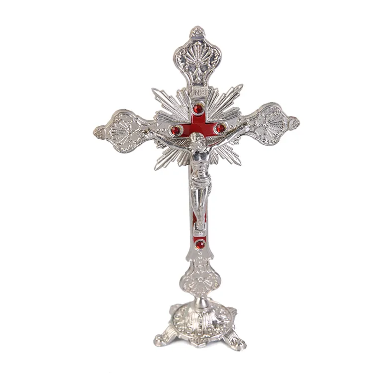 Vintage Cross Tabletop Ornament Decorative Art