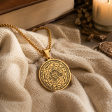 Vintage Titanium Seven Archangel's Seal Pendant - Amulet against evil eyes, curses, spells