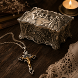 St. Benedict Exorcism Cross Necklace - Bless you and your family