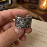 Archangel Metatron Life Angel Seal Adjustable Ring Solomon Kabbalah Amulet