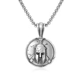 Epic Spartan Shield Pure Tin Necklace