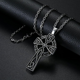 Stainless steel Celtic cross pendant necklace