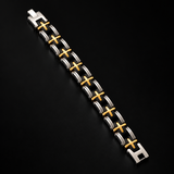Men's Stainless Steel Cross Bracelet – Christian Faith Jewelry | Silver & Gold-Tone Options