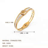 Life of Faith Tree of Life Crystal Bangle Bracelet