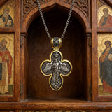Handcrafted Double-Sided Redemption: Archangel Michael Guardian Cross Pendant