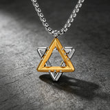 Men’s Two-Tone Star of David Pendant Necklace – Heritage, Protection & Modern Style