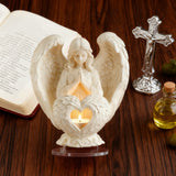 "Praying Angel" 2D Flat Acrylic Table Decor – A Glow of Peace for Your Christian Home
