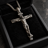 The Passion of Christ S925 Silver/Titanium Steel Cross Necklace