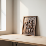 Bgcopper Usa Soldiers Brotherhood wood carving - Wall Hanging Art Work
