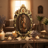 A Handcrafted Sanctuary: Our Lady of Guadalupe Wood Carving
