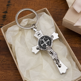 Saint Benedict Cross Keychain – Your Daily Shield of Faith and Protection - product view