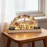 Wooden Christmas LED Village Bridge Light – A Cozy Winter Wonderland in Your Home