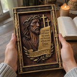 John 8:32 Hand-Carved Beechwood Christian Wall Plaque – The Truth Shall Set You Free