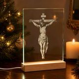 Jesus Crucifixion Glass Lamp: Turning Faith into a Tangible Daily Sacred Object