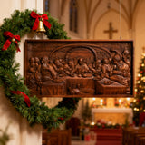 Last Supper Religious Carving Icons Personalized Gifts Wood Carving Religious Wood Wall Art