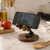 Beechwood Saint Benedict Cross Phone Stand – Foldable Adjustable Christian Desk Holder