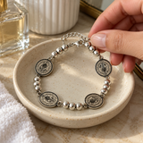 St. Benedict Medal Beaded Bracelet – 304 Stainless Steel Catholic Faith Jewelry