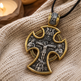S925 Sliver Passion of Christ and St. George Silver Pendant