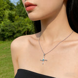 St. Brigid's Cross Turquoise Necklace – Celtic Heritage & Natural Beauty