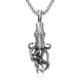 Pure Tin Shield Octopus Necklace