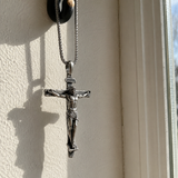The Passion of Christ S925 Silver/Titanium Steel Cross Necklace