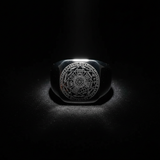 Seal of the Seven Archangels Stainless Steel Men's Trigger Finger Seal of Solomon for daily faith wear and Christian gifting