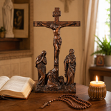 New Product Jesus crucifixion scene ornaments - side view
