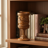 Boxwood "Last Supper" Chalice  Hand-Carved Communion Cup | Eternal Symbol of Redemption & Fellowship