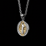 St. Benedict Home Blessing Titanium Steel Pendant