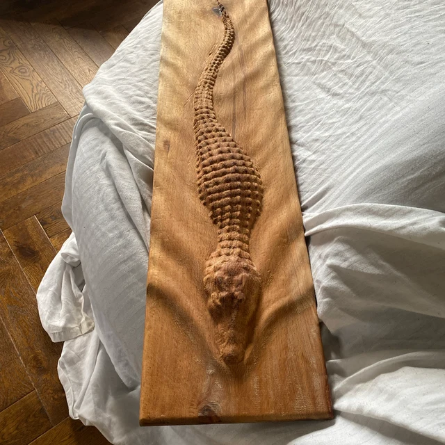 Crocodile Wall Mounted Wooden Wall Art