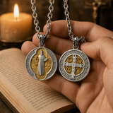 St. Benedict Home Blessing Titanium Steel Pendant