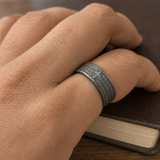 Scripture Cross Stainless Steel Ring