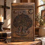 Handcrafted Beechwood Tree of Life Urn — A Testament to Eternal Life in Christ 🌿✞