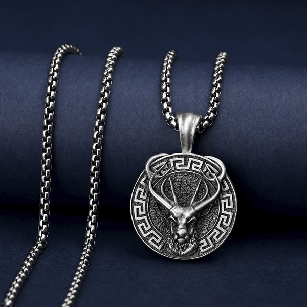 Christmas Elk Pendant Necklace