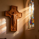 BGCOPPER Himmelfahrt Jesu Holzschnitzerei Kreuz-Die besten Geschenke für Ostern