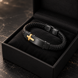 Walk by Faith – Men’s Braided Christian Cross Bracelet | A Meaningful Gift of Faith