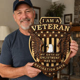 Ich bin ein Veteran Holz schnitzerei Wand dekoration-Bestes Geschenk zum Veteranen tag