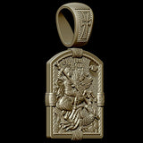 S925K Silver St. George Defeats the Dragon Protection Necklace