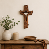 Jesus Ascends the Cross Wood Carving