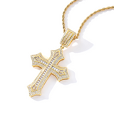 Luxury CZ Stone Cross Necklace