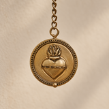 Our Lady of Grace Wall Bell – Antique Gold Marian Door Blessing Decor