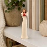 Heart in Hand Angel Resin Tabletop Figurine