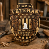 Ich bin ein Veteran Holz schnitzerei Wand dekoration-Bestes Geschenk zum Veteranen tag