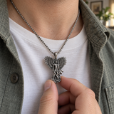 S925K Silver Saint Michael Pendant: Courage in the Heart