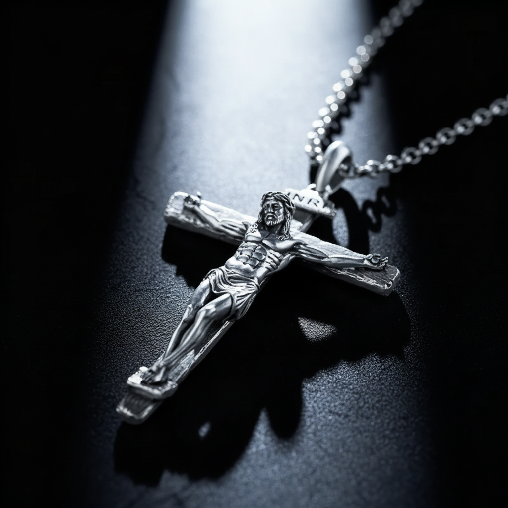 INRI Jesus Crucifix Cross Pendant Necklace – BGCOPPER