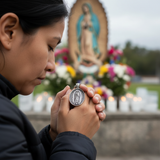 Our Lady of Guadalupe Virgin Mary Necklace,the patron saint of America and unborn children