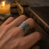 Archangel Metatron Life Angel Seal Adjustable Ring Solomon Kabbalah Amulet