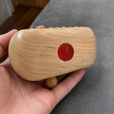 Handcrafted Jesus Car Display Number Plate Ornament, Made from Walnut and Beech Wood