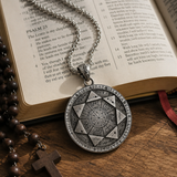 Seal of the Seven Angels Round Necklace Amulet