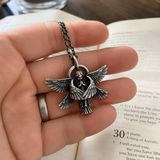 Seraphim Angel Pendant Necklace Angel Wings Amulet